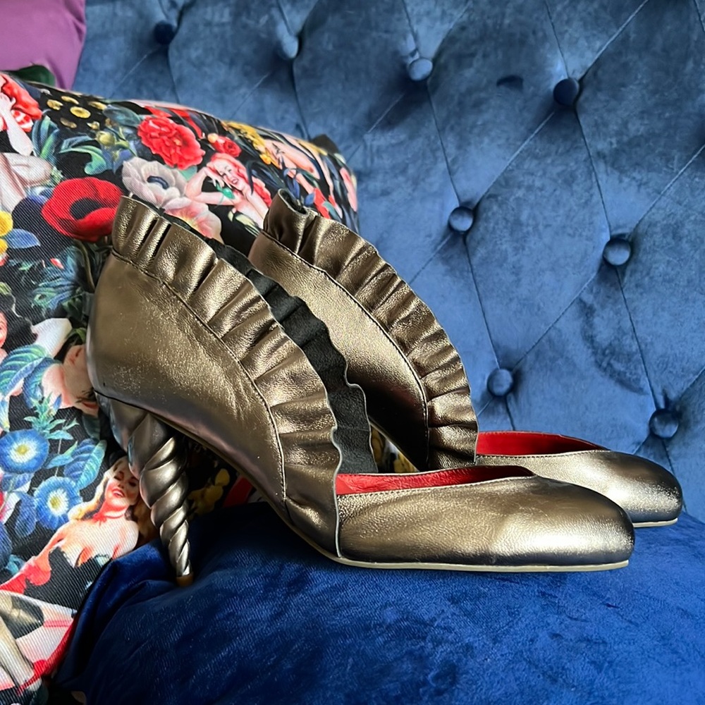 Metallic Unicorn heels